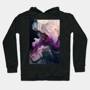 Royal Ripple - Abstract Alcohol Ink Resin Art Hoodie